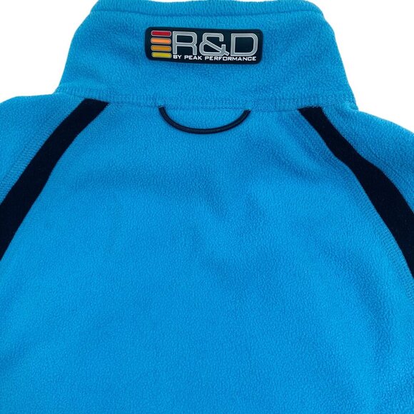 PEAK PERFORMANCE R&D Mid Waistcoat Woman's LARGE Full Zip Stretchy blue and blac - Picture 13 of 15